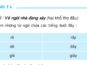 Soạn bài Chính tả (Nghe – viết): Về ngôi nhà đang xây – Tìm những tiếng thích hợp với mỗi ô trống để hoàn chỉnh mẩu chuyện vui dưới đây. Biết rằng: