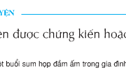 Soạn bài Kể chuyện: Kể chuyện được chứng kiến hoặc tham gia – Tuần 16 – Không khí đầm ấm của buổi sum họp gia đình đó gợi cho em suy nghĩ gì?