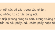 Soạn bài Luyện từ và câu: Cách nối các vế câu ghép – Ranh giới giữa các vế câu được đánh dấu bằng những từ hoặc những dấu câu nào ?