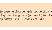 Soạn bài Luyện từ và câu: Nối các vế câu ghép bằng quan hệ từ – Tuần 23 – Tìm thêm những cặp quan hệ từ có thể nối các vế câu có quan hệ tăng tiến.