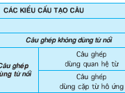 Soạn bài Ôn giữa học kì II – Tiết 1 – Tìm ví dụ điền vào bảng tổng kết sau :