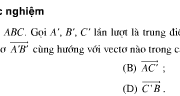 Bài 5, 6 trang 36 Hình học 10 Nâng cao: Ôn tập chương 1 vecto