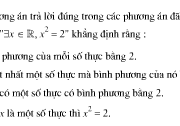 Bài 18, 19, 20, 21 trang 14, 15 SGK Đại số 10 Nâng cao: Áp dụng mệnh đề vào suy luận toán học