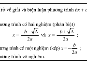 Bài 19, 20, 21 trang 78, 79 Sách Đại số 10 nâng cao: Phương trình bậc nhất và bậc hai một ẩn