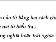 Soạn bài Nghĩa của từ trang 35 SGK Ngữ Văn 6 tập 1