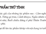 Soạn bài Ôn tập tác phẩm trữ tình ngắn gọn- Văn học 7:  Sắp xếp để tên tác phẩm khớp với nội dung