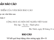 Soạn bài Văn bản báo cáo ngắn gọn – Văn 7: Tìm hiểu cách làm văn bản báo cáo