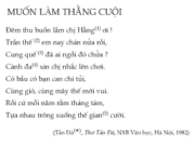 Soạn bài Muốn làm thằng cuội ngắn gọn – Tản Đà – Môn văn 8: Cái “ngông” của Tản Đà trong bài thơ này tập trung chủ yếu ở hai câu cuối