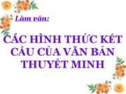 Soạn bài Các hình thức kết cấu của văn bản thuyết minh Văn 10: Xác định đối tượng và mục đích thuyết minh của từng văn bản