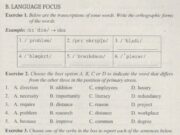 Language Focus- Unit 5 trang 41 SBT Anh lớp 11: Choose one of the verbs in the box to report each of the sentences below ?