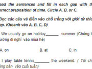 Câu 11 Unit 3 Trang 32 SBT Anh lớp 9: There were many inventions________ the twentieth century. (Có nhều phát minh vào thế kỉ  20)