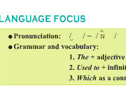 Unit 4. Special Education: Giải bài Language Focus trang 52 SGK môn Anh 10