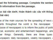 Câu 6 Unit 5 Trang 52 Sách BT Anh lớp 9: Special-interest newspapers cover news of interest to _________ ( Báo có sự quan tâm đặc biệt bao phủ tin tức tới________)