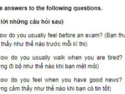 Câu 3 Unit 6 Trang 58 SBT Anh lớp 9: I usually walk slowly when I am tired