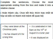 Câu 2 Unit 8 Trang 76 SBT ( SBT) Anh 9: Jill is in a hurry because she does not want to miss the colorful parade which is about to take place in the city