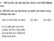 Tiết 1 – Tuần 9 trang 39 Vở bài tập Tiếng Việt 3 tập 1: Chọn điền các từ ngữ thích hợp trong ngoặc đơn vào chỗ trống để tạo hỉnh ảnh so sánh 