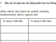 Luyện từ và câu – Tuần 13 trang 66 VBT Tiếng Việt 3 tập 1: Điền các từ thế, nó, gì, tôi, à, vào chỗ trống bên cạnh từ cùng nghĩa với chúng 