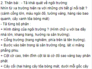 Tiết 8 – Tuần 10 trang 72 Vở bài tập (SBT) Tiếng Việt lớp 5 tập 1: Hãy tả ngôi trường thân yêu gắn bó với em trong nhiều năm qua