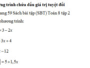 Bài 68, 69, 70 trang 60 SBT Toán 8 tập 2: Tìm x sao cho |2x – 4| = 6