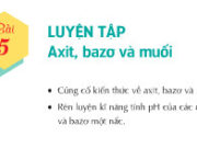 Bài 5. Luyện tập axit, bazo và muối: Giải bài 8, 9, 10 trang 23 Sách Hóa 11 Nâng cao