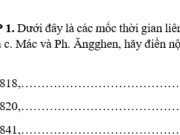 Bài 37. Mác và Ăng-ghen. Sự ra đời của chủ nghĩa xã hội khoa học SBT Sử lớp 10: Năm 1818,  Mác sinh tại Tơ-ri-ơ ở Đức