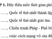 Bài 38. Quốc tế thứ nhất và công xã Pa-ri 1871 SBT Sử lớp 10: Quốc tế thứ nhất ban đầu có tên là gì?