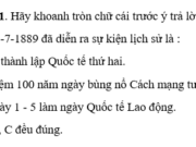 Bài 39. Quốc tế thứ hai SBT Sử lớp 10: Quốc tế thứ hai tồn tại trong khoảng thời gian nào ?