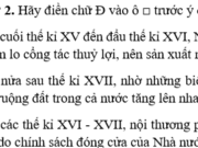 Bài 22. Tình hình kinh tế ở các thế kỉ XVI-XVIII SBT Sử lớp 10: Nghề thủ công nào dưới đây mới xuất hiện ở nước ta trong các thế kỉ XVI – XVIII?