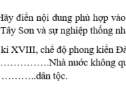 Bài 23. Phong trào Tây Sơn và sự nghiệp thống nhất đất nước, bảo vệ tổ quốc cuối thế kỉ XVIII SBT Sử lớp 10: Phong trào Tây Sơn bùng nổ vào năm nào?