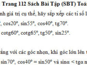 Bài 3.2, 3.3, 3.4 trang 112 SBT Toán 9 tập 1: Trong tam giác vuông có một cạnh góc vuông bằng b, góc nhọn kề với nó bằng α. Hãy tìm các giá trị của chúng khi b = 12cm, α = 42º