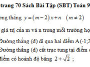 Bài 33, 34, 35 trang 70 Sách BT Toán 9 tập 1: Với giá trị nào của m thì đường thẳng (d) đi qua gốc tọa độ?