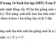 Bài 43, 44, 45, 46 trang 14 SBT Toán 9 tập 2: Hai công nhân cùng sơn cửa cho một công trình trong bốn ngày thì xong việc… Hỏi mỗi người làm một mình thì bao lâu xong việc