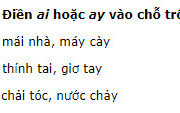 Chính tả – Tuần 6 trang 23 Vở BT Tiếng Việt 2 tập 1: Chọn chữ trong ngoặc đơn rồi điền vào chỗ trống cho thích hợp (sa, xa) 