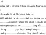 Chính tả – Tuần 7 trang 44 VBT Tiếng Việt 4 tập 1: Chứa tiếng có vần ươn hoặc ương, có nghĩa cố gắng tiến lên để đạt tới mức cao hơn, tốt đẹp hơn