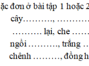 Chính tả – Tuần 30 trang 52 VBT Tiếng Việt lớp 2 tập 2: Chọn chữ trong ngoặc đơn ở bài tập 1 hoặc 2 điền vào chỗ trống (bệt, bệch)