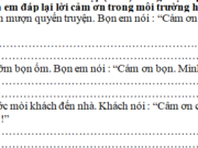 Tập làm văn – Tuần 21 trang 12 Vở bài tập Tiếng Việt 2 tập 2: Viết 2 – 3 câu về một loài chim em thích: Nhà em có nuôi một con chim sáo. Nó có bộ lông sẫm màu ánh kim trông rất đẹp