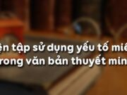 Soạn bài Luyện tập sử dụng yếu tố miêu tả trong văn bản thuyết minh Văn 9 trang 28 ngắn gọn nhất: Cho đề bài: Con trâu ở làng quê Việt Nam