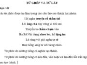 Luyện từ và câu – Từ ghép và từ láy trang 24 Vở bài tập Tiếng Việt 4 tập 1: Tìm và viết các từ ghép, từ láy chứa những tiếng sau vào ô thích hợp 