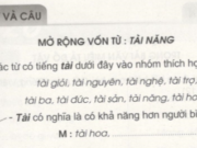 Luyện từ và câu : Mở rộng vốn từ tài năng trang 5 VBT Tiếng Việt lớp 4 tập 2: Viết lại câu tục ngữ em thích trong bài tập 3 và cho biết vì sao em thích