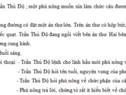 Tập làm văn – Tập viết đoạn đối thoại trang 43 Vở BT Tiếng Việt 5 tập 2: Nhân vật: Trần Thủ Độ ; một phú nông muốn xin làm chức câu đương ; mấy anh lính hầu