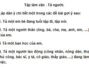 Tập làm văn – Tả người trang 113 Vở bài tập (SBT) Tiếng Việt 5 tập 1: Tả một người lao động (công nhân, nông dân, thợ thủ công, bác sĩ, y tá, cô giáo, thầy giáo, …) đang làm việc