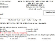 Đề kiểm tra đầu năm lớp 12 môn Hóa – Sở GD Gia Lai 2019: Đốt cháy hoàn toàn 0,10 mol CH3COOCH3 cần vừa đủ a mol O2. Giá trị của a là 0,35