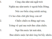 Soạn bài Ca dao, dân ca những câu hát về tình cảm gia đình – Bài 3 trang 35 văn 7: Những biện pháp nghệ thuật nào được cả bốn bài ca dao sử dụng ? 