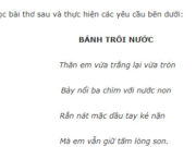 Đề thi giữa kì 1 lớp 7 môn Văn – Phòng GD Tĩnh Gia 2018: Qua bài thơ Bánh trôi nước  em  viết 1 đoạn văn ngắn (5 đến 7 dòng) : cảm nghĩ của mình về thân phận người phụ nữ trong xã hội cũ? 