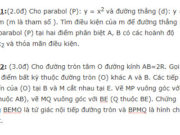 Đề kiểm tra đầu năm môn Toán lớp 10 – THPT Trưng Nữ Vương: Cho hình vuông ABCD cạnh a, tâm O. Gọi M,N là trung điểm AB và BC. Tính độ dài của các vectơ AN, OM, NM, theo a 2019: