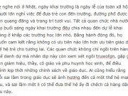 Đề thi giữa học kì 1 lớp 7 môn Văn trường Nguyễn Tất Thành 2018: Người mẹ trong đoạn trích đang nói với ai? Vì sao ngày khai trường được coi là ngày lễ của toàn xã hội?