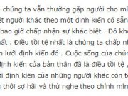 Đề thi giữa kì 1 môn Văn lớp 11 THPT Nguyễn Thị Minh Khai 2018: Thông điệp nào của đoạn văn có ý nghĩa nhất đối với anh chị ? Vì sao ? 