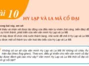 Bài 10: Hy Lạp và La Mã cổ đại trang 44 Lịch sử và Địa lí lớp 6 SGK KNTT