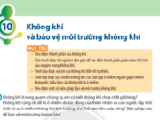 Bài 10: Không khí và bảo vệ môi trường không khí trang 48 SGK Khoa học tự nhiên 6 CTST