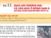 Bài 11: Giao lưu thương mại và văn hóa ở Đông Nam Á trang 53 SGK Lịch sử 6 Cánh diều